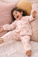 Girl wearing Anaario Pink Snail-House Night Suit