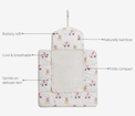 Anaario Pink Teddy Bamboo Baby Changing Mat key features