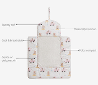 Anaario Pink Teddy Bamboo Baby Changing Mat key features