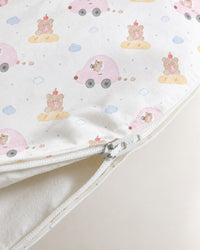 Pink Teddy Bamboo Baby Sleeping Bag