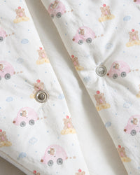 Pink Teddy Bamboo Baby Sleeping Bag
