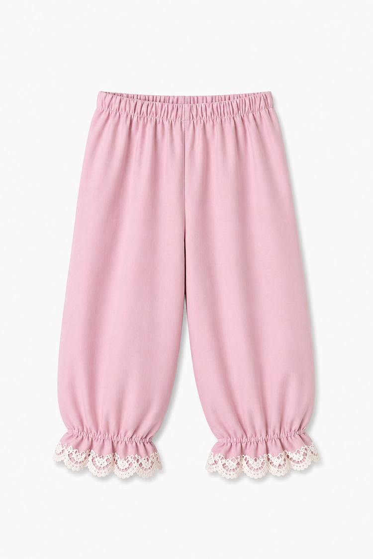 Girl wearing Anaario Pink Whispers Night Suit