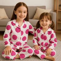 Girl wearing Anaario Pinkberry Pop Night Suit