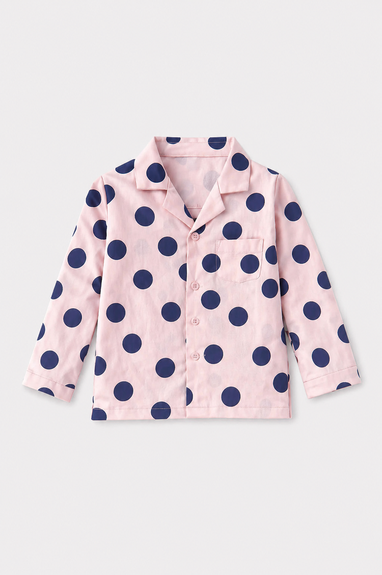 Girl wearing Anaario Polka Pop Night Suit
