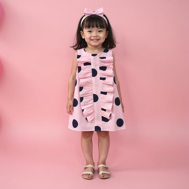 Girl wearing Anaario Polka Pop Princess Dress