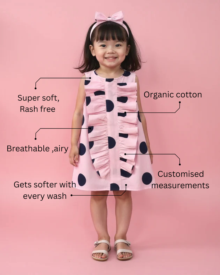 Girl wearing Anaario Polka Pop Princess Dress
