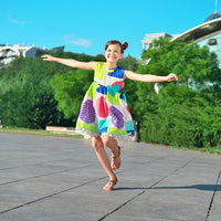 Girl wearing Anaario Pop Art Dress