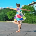 Girl wearing Anaario Pop Art Dress