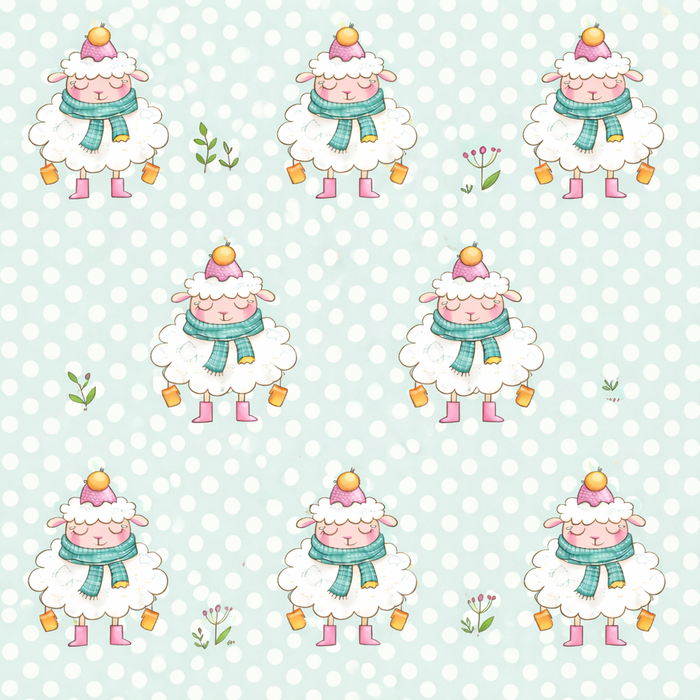 Snowy Sheep Pajama Set - Night Wear