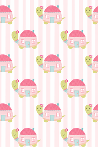 Pink Snail-House Pajama Set - Night Wear