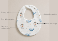 Anaario Puppy & Whale Bamboo Baby Bib key features