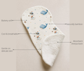 Anaario Puppy & Whale Bamboo Baby Burp Cloth key features