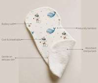Anaario Puppy & Whale Bamboo Baby Burp Cloth key features