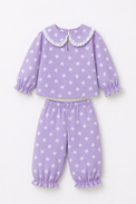 Girl wearing Anaario Purple Alphabet Night Suit