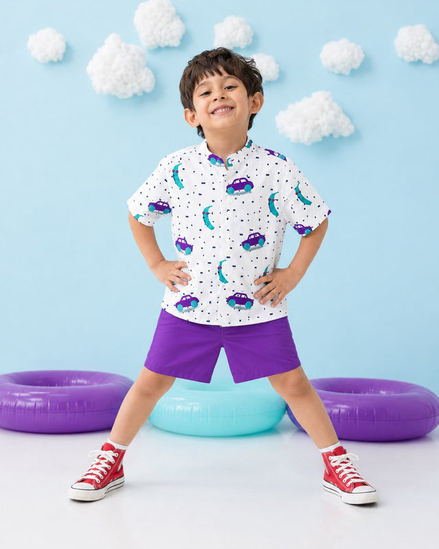 Anaario Purple Magic Short Set