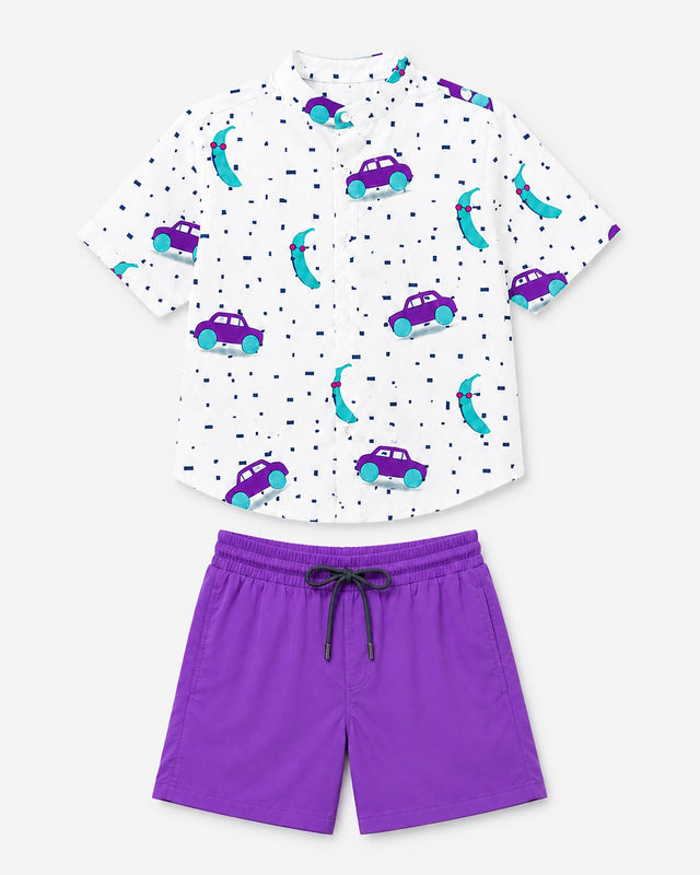 Anaario Purple Magic Short Set