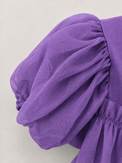 Indian Purple Palm Peplum Palazzo Set - Anaario - Image 7