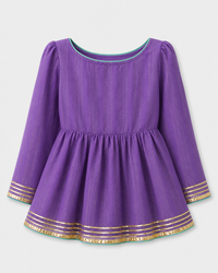 Indian Purple Peplum Lehenga Set - Anaario - Image 4