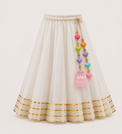 Indian Purple Peplum Lehenga Set - Anaario - Image 5
