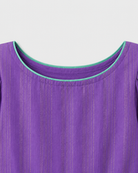 Indian Purple Peplum Lehenga Set - Anaario - Image 6