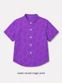 Boy wearing Anaario Purple Rainbow Magic Print Co-ord Set