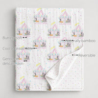 Merry-Go-Round Bamboo Baby Quilt features