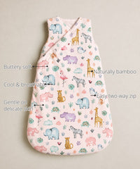 Hippopotamus Bamboo Baby Sleeping Bag features