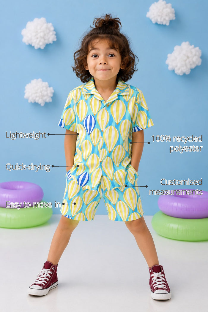 Yellow Parachute Boys' Co-ord Set features