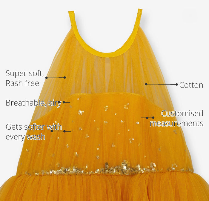 The Marigold Sunshine Girls' Gown features