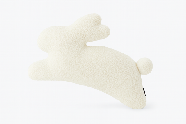 Anaario rabbit-shaped fleece cushion for kids