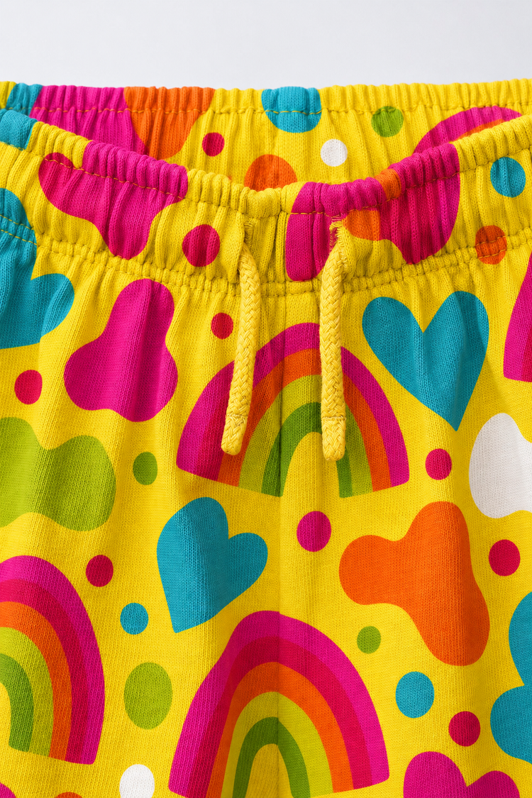 Boy wearing Anaario Rainbow Rush Co-ord Set