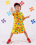 Boy wearing Anaario Rainbow Rush Co-ord Set