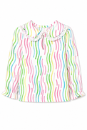 Girl wearing Anaario Rainbow Waves Night Suit