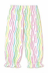 Girl wearing Anaario Rainbow Waves Night Suit