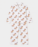 Boy wearing Anaario Rainbow Zebra Night Suit