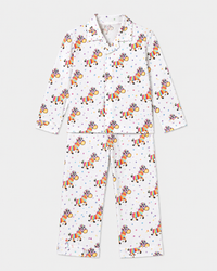 Boy wearing Anaario Rainbow Zebra Night Suit