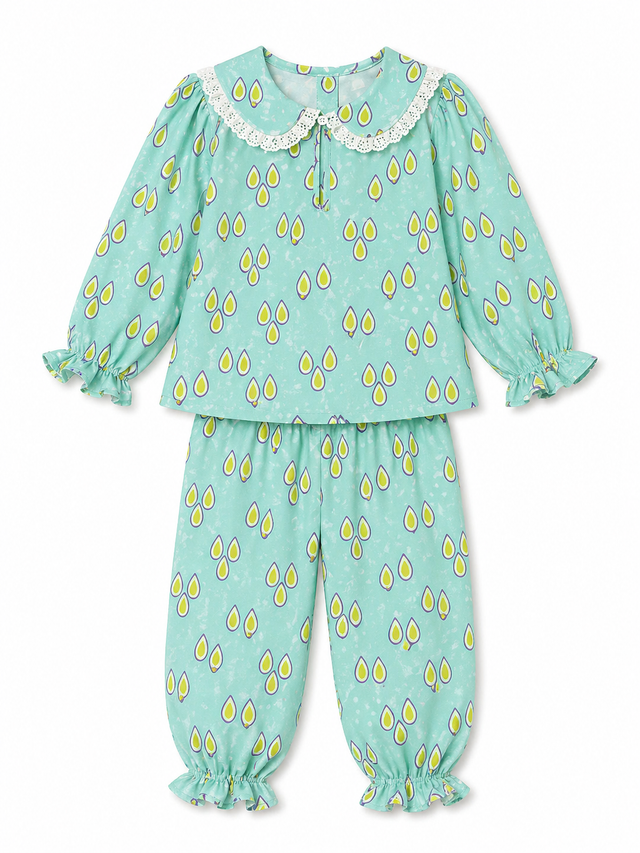 Girl wearing Anaario Raindrop Bliss Night Suit