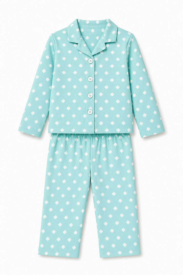 Boy wearing Anaario Rainy Dots Night Suit