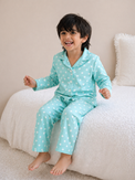 Boy wearing Anaario Rainy Dots Night Suit