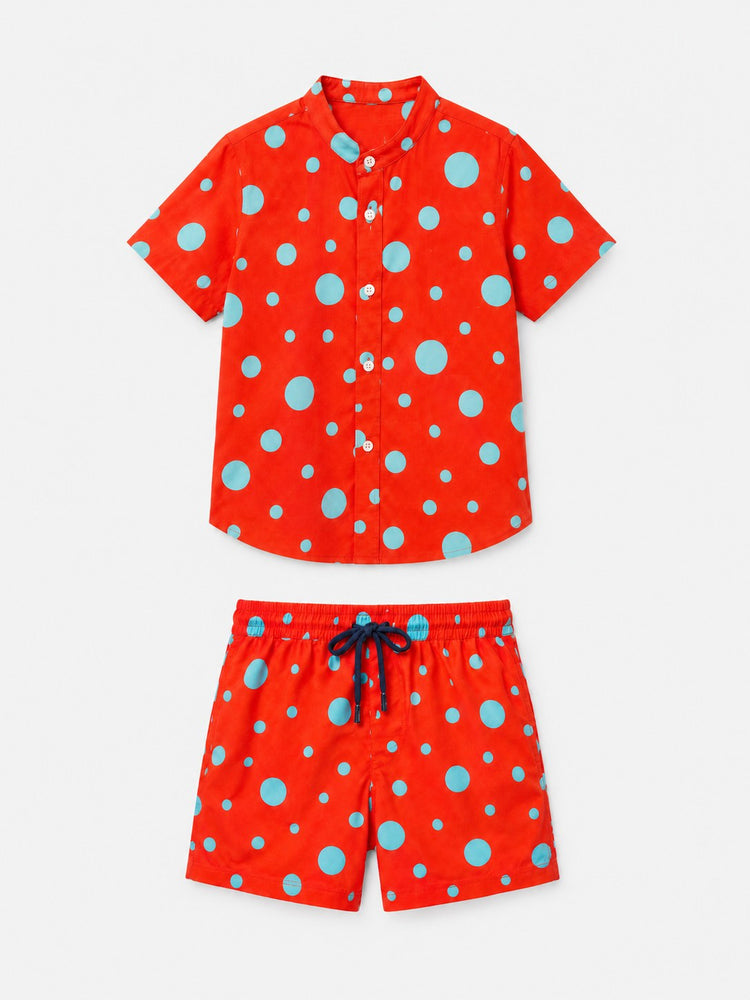 Anaario Red Polka Co-ord Set