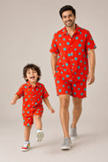 Anaario Red Polka Co-ord Set