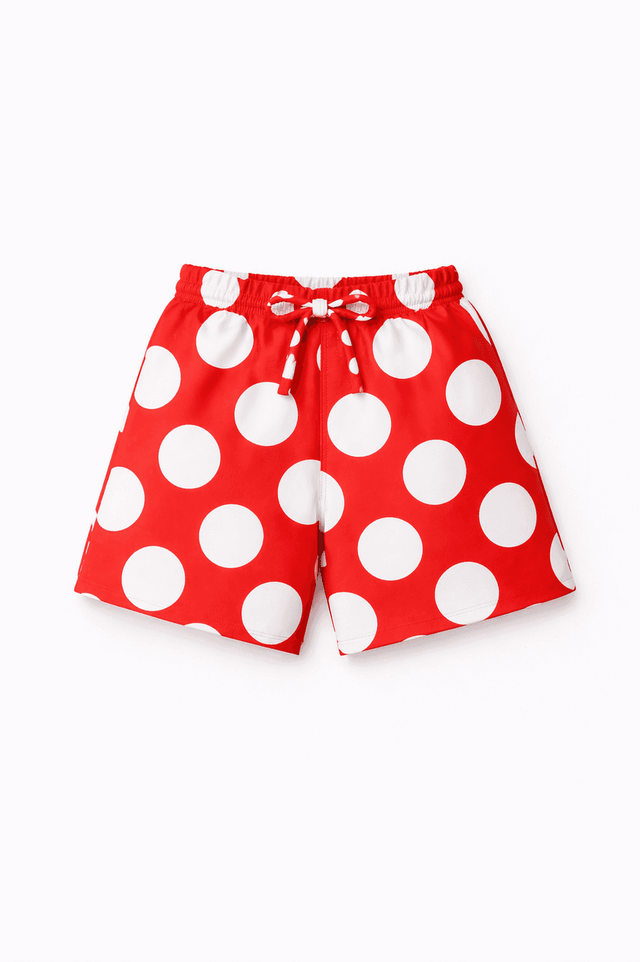 Boy wearing Anaario Red Pop Pocket Shirt Set