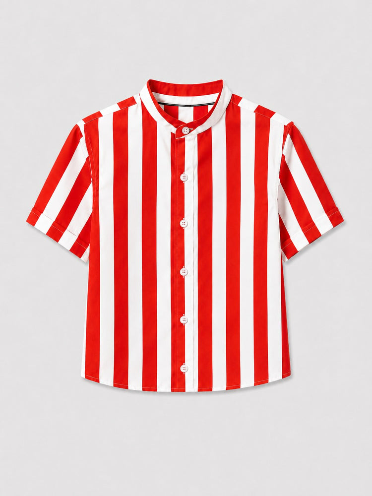 Anaario Red & White Stripe Co-ord Set