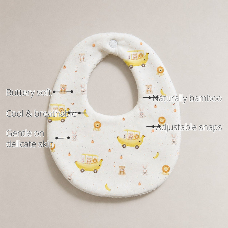 Banana Bamboo Baby Bib features