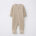 Rhino & Whale bamboo cotton baby sleepsuit — two-way zip romper onesie