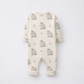 Rhino & Whale bamboo cotton baby sleepsuit — footed zip-front sleepsuit, onesie romper