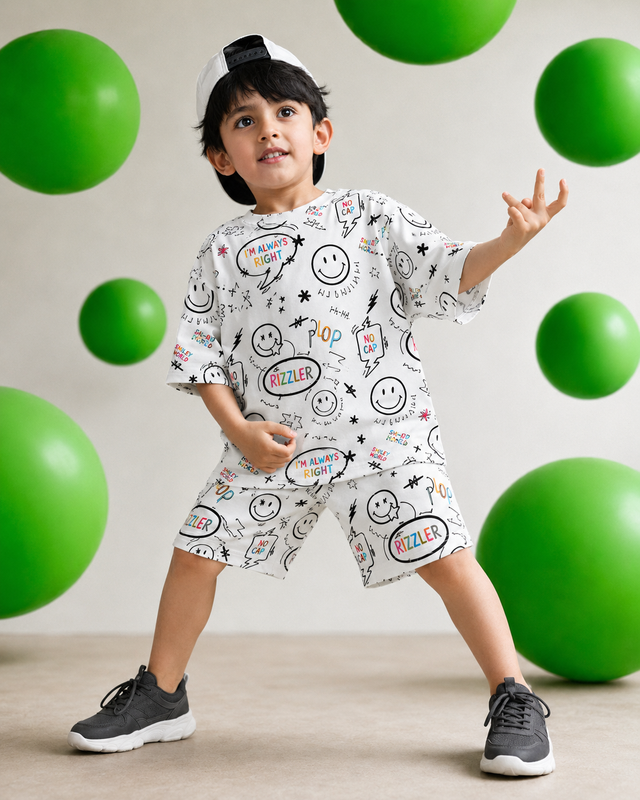 Boy wearing Anaario Rizzler Co-ord Set