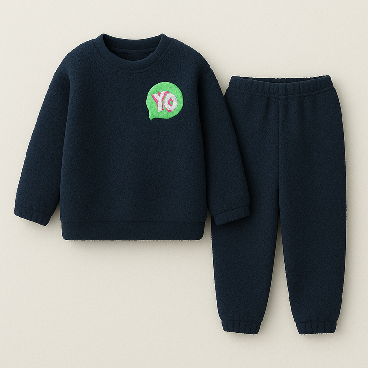 Snuggle Navy Fleece Set