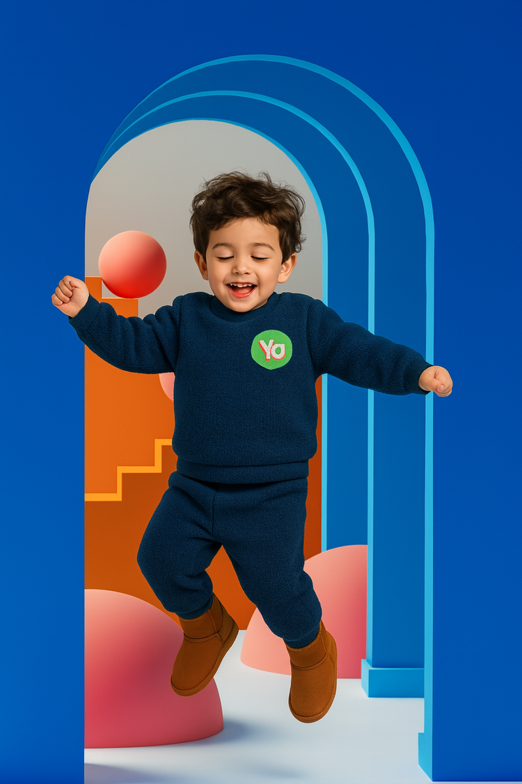 Snuggle Navy Fleece Set