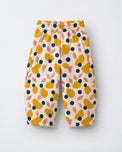 Mustard Lemons Hooded Barrel Pant Set flat lay by Anaario
